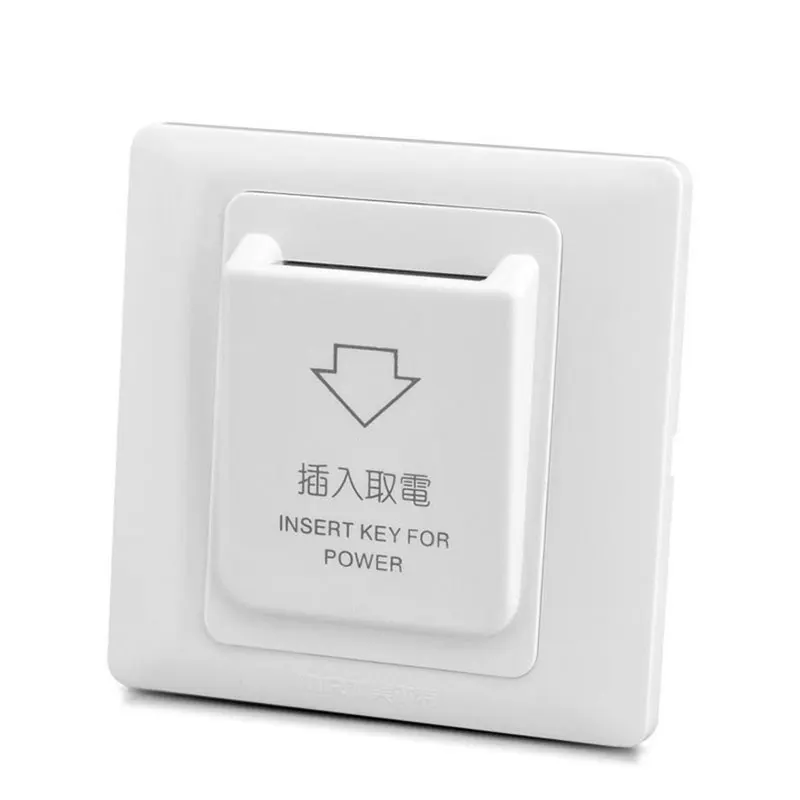 Hotel Energy Saving Switch Magnetic Card Plug-In Switch 40A Without Time Delay Three Line Insert Key For Power