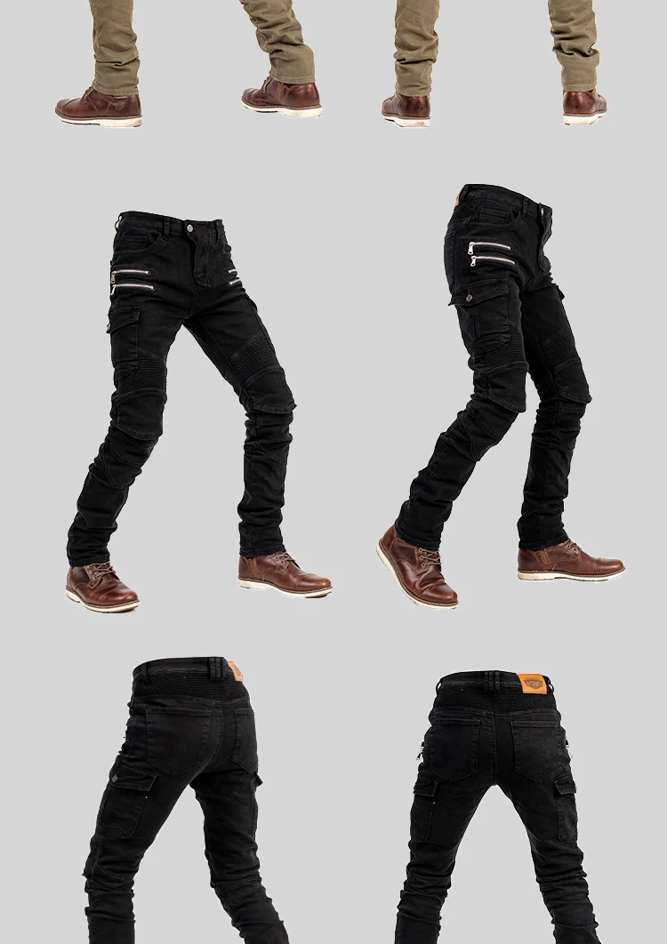 Neue Motocross-Hose mit Doppelreißverschluss im Metallic-Stil für Herren und Damen, Outdoor-Reithose, Schutzausrüstung, Motorradhose – Detail 9
