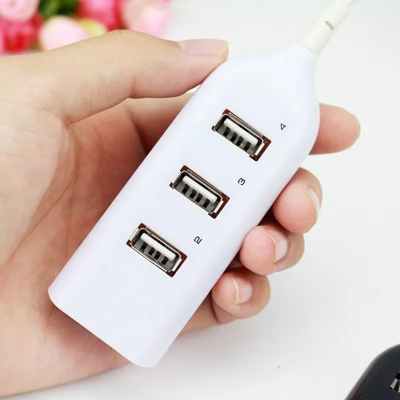 멀티 USB 2.0 허브 확장기, 고속 전송 OTG 어댑터, 맥북 프로 노트북 컴퓨터 액세서리, 4 포트 ,4 Port USB 2.0 Hubs Multi USB Splitter Hub Expander High Speed Transfer OTG Adapter for Macbook Pro Laptop Computer Accessories
