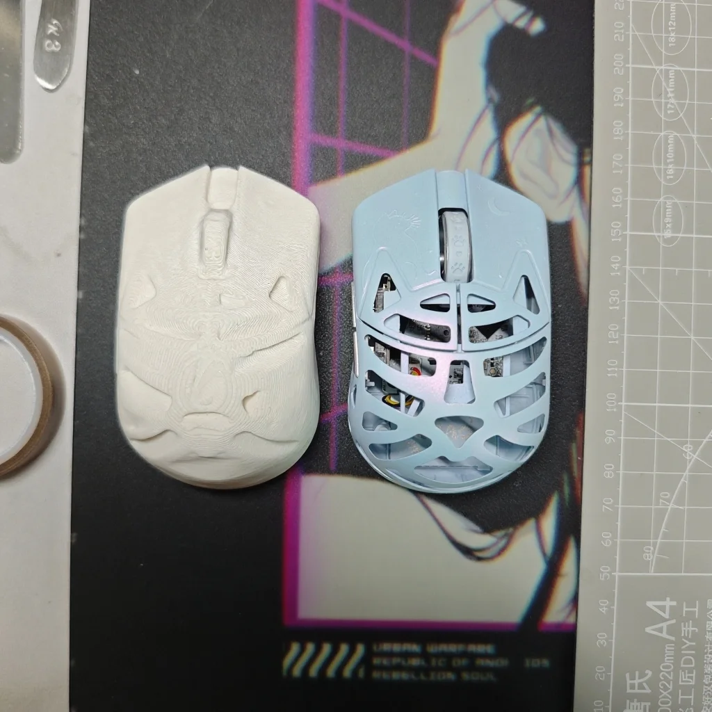 Keebox Mouse نموذج طباعة ثلاثية الأبعاد لاختبار الشعور اليدوي لألعاب FPS لمشغل CS2 Valorant لنموذج ماوس Zowie Logitech Razer