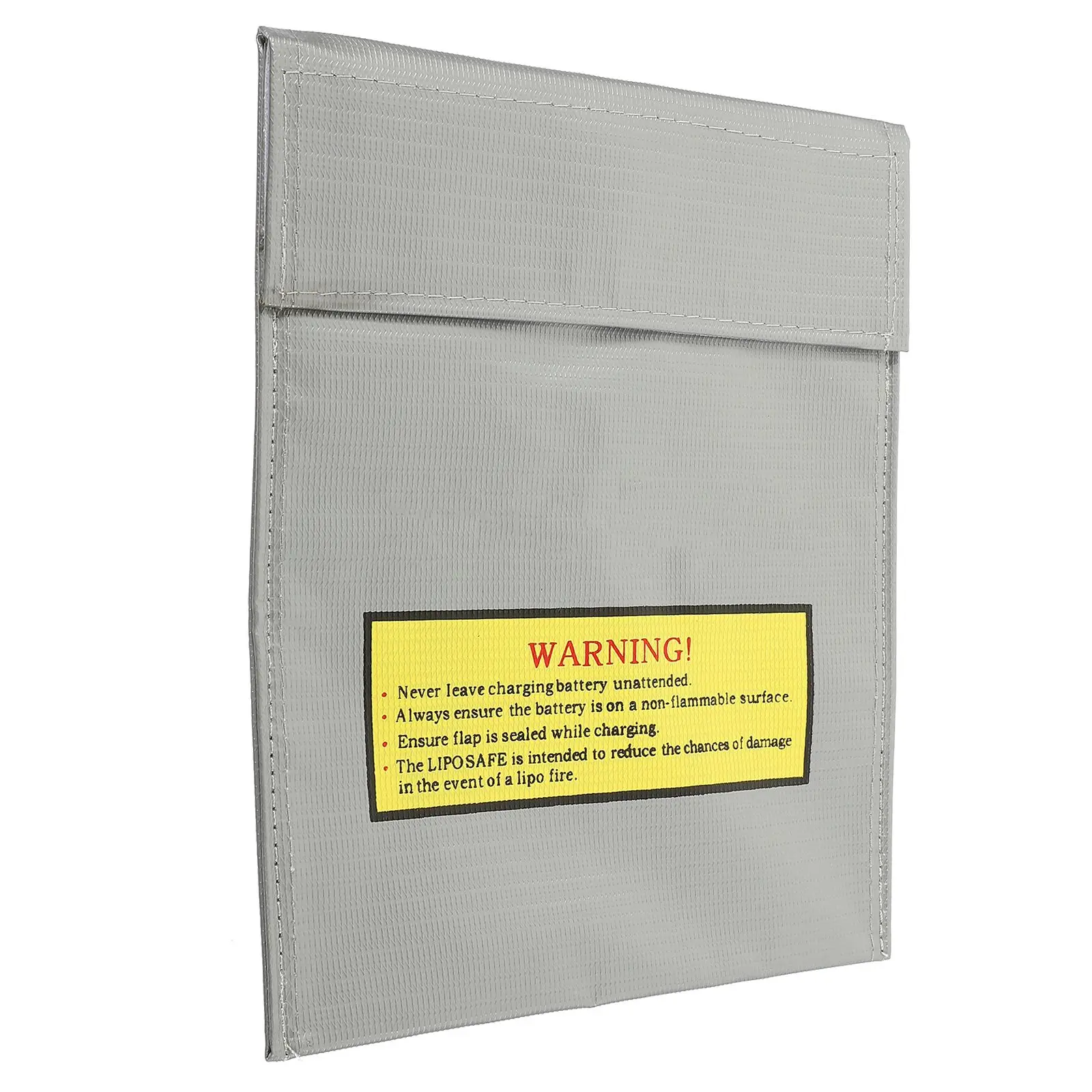 

18x23cm Lipo Bag Fireproof Protective Storage Pouch Silver Safely Charge Home Workshop Guard Safety Sack