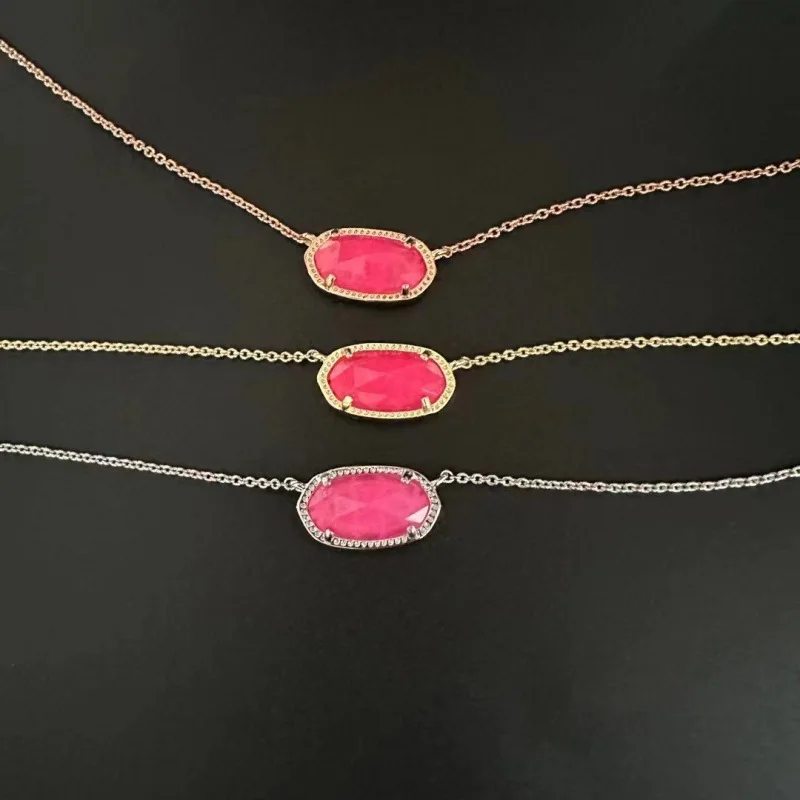 Yeevaa elisa Serie rosa Azalee Illusion minimalist ische Anhänger Halskette für Frauen, Modeschmuck, einzigartige Geschenke