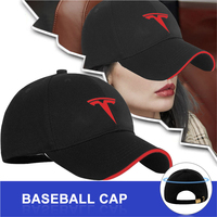 Fashion Car Emblem Styling Breathable Hats Outdoor Sunscreen Adjustable Baseball Caps For Tesla Model 3 Model Y Model S Model X