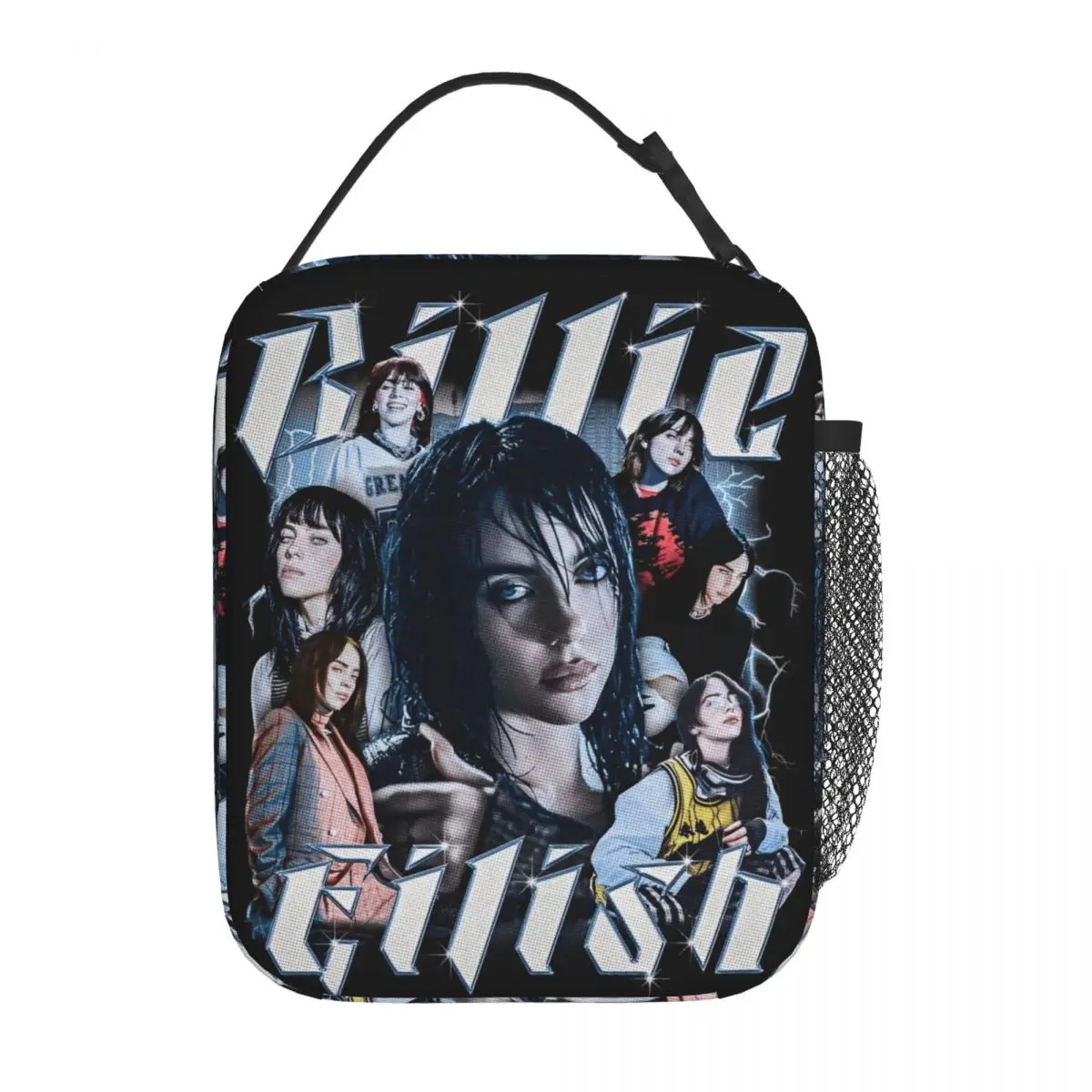 

Музыка B-Billie-Girl E-eilish Изолированная сумка для обеда Герметичный контейнер для еды Сумка-холодильник Большая коробка для обеда Школьный пикник Мужчины Женщины
