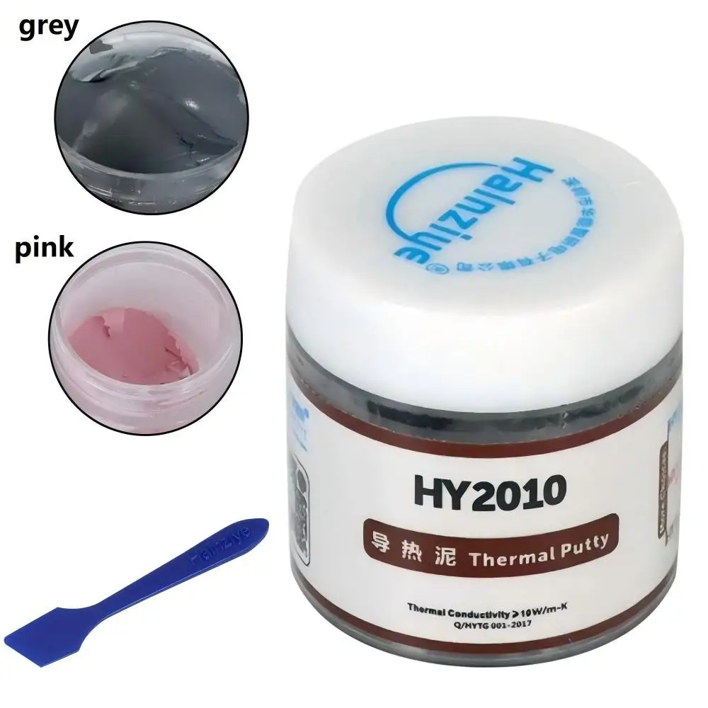 HY2210 HY2310 10W/m-k Thermal Grease Putty Composite Thermal Conductive Silicone Grease Heat Mud Compound Cpu Cool Thermal Putty