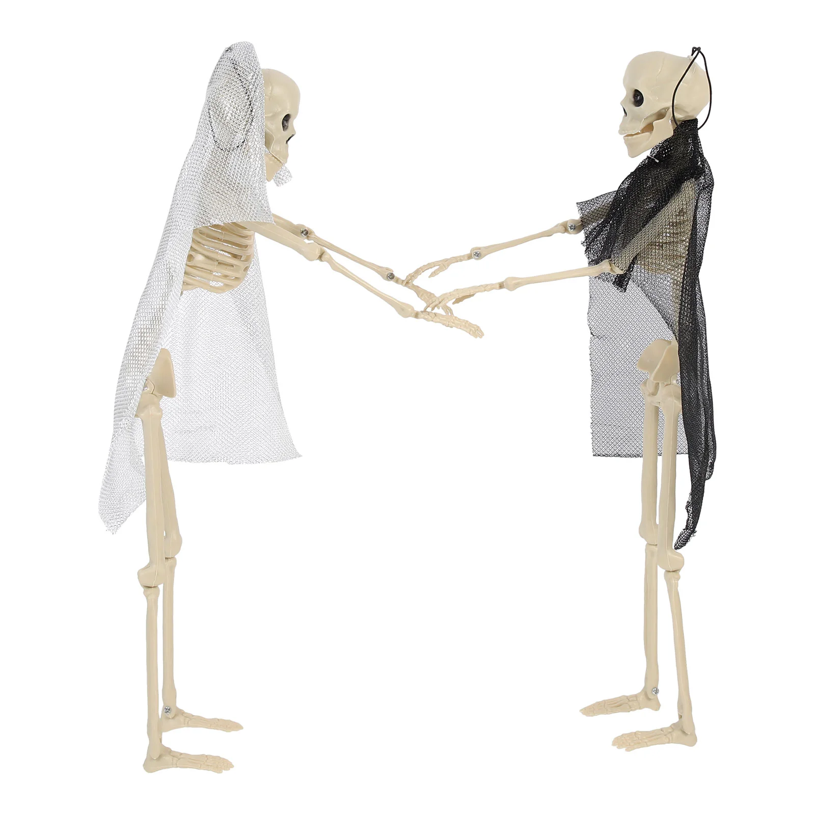 2 Pcs Decor Bride and Groom Prop 365X108X5CM Body Bones Model Halloween Hanging Bridegroom