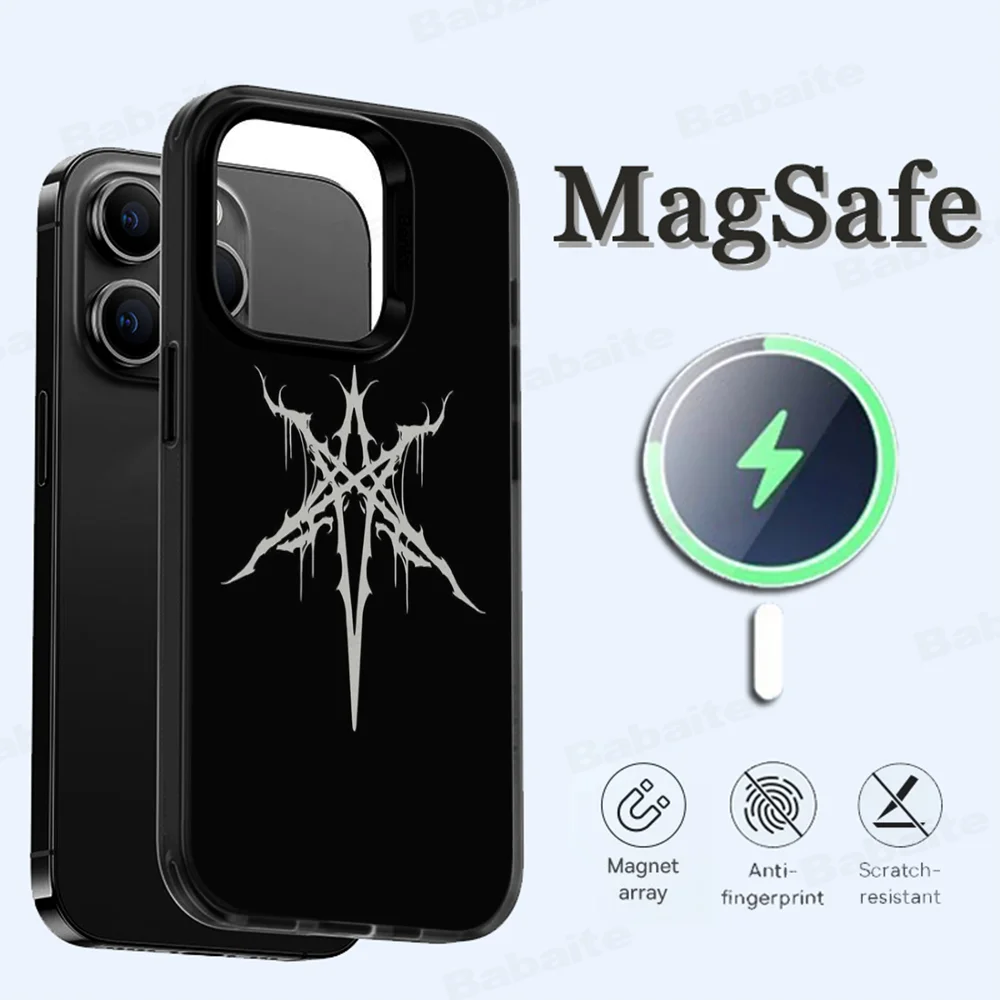 B-Bring M-Me T-The H-Horizons BMTH Phone Case Magesafe Magnetic Wireless Charge Case For IPhone 16 11 12 13 14 15 Pro Max Plus