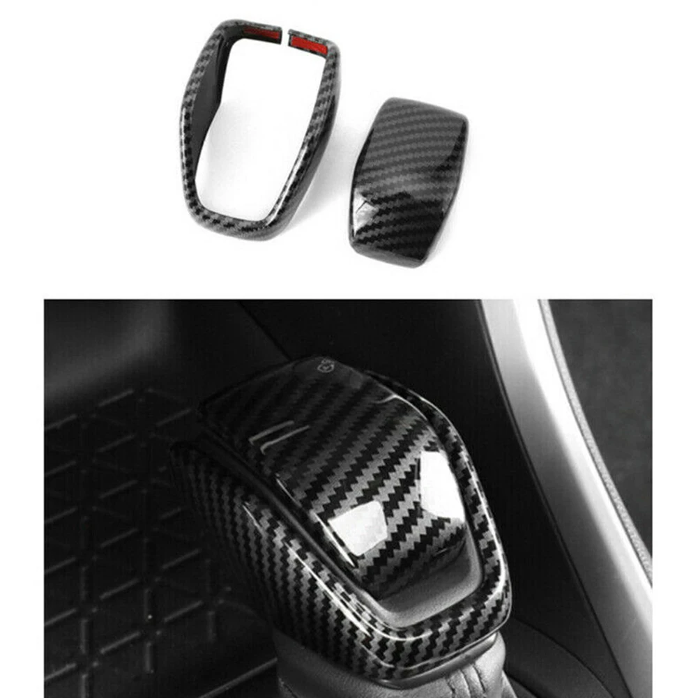 Carbon Fiber Inner Gear Shift Knob Cover Trim for Toyota For Highlander 2021 2024 Stylish Appearance Easy Installation