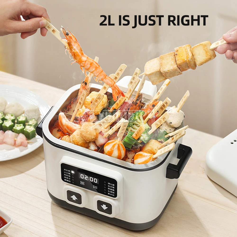 Household Ollas Multifuncional Electric Hot Pot Machine with Lift Separation Split Multi-Cooker Electrodomésticos Para La Cocina