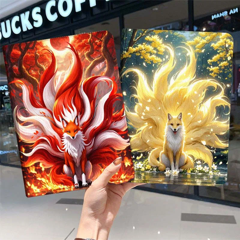 

Anime Nine Tailed Fox Tablet Case For iPad Pro Air Mini 1 2 3 4 5 6 7 7th 8th 9th 10th 11th 10.2 9.7 10.5 10.9 11 2024 2025