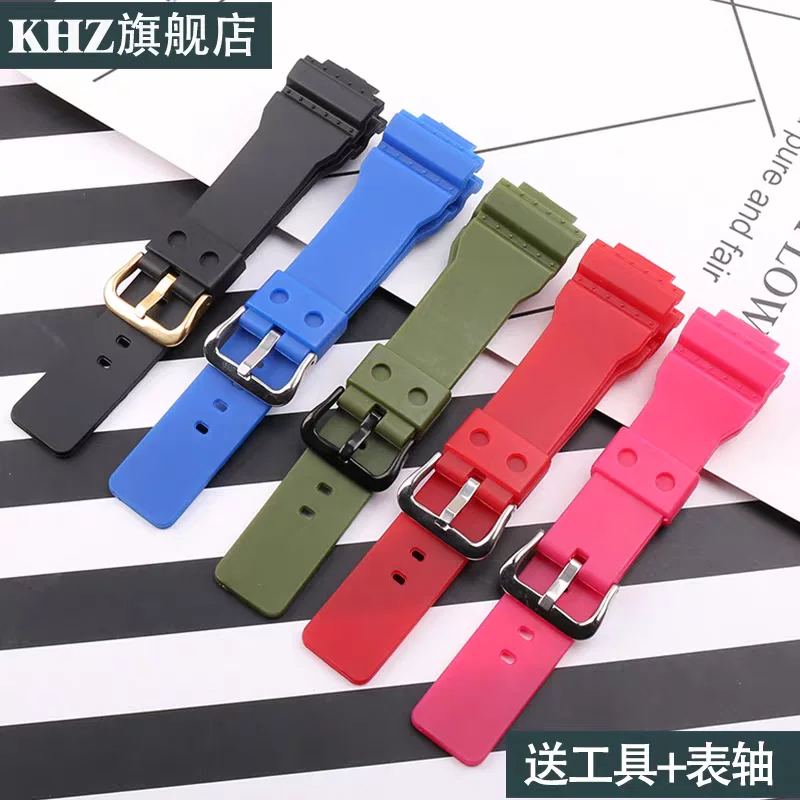 16 مللي متر الرجال الراتنج حزام ساعة اليد اكسسوارات متوافقة ل كاسيو GMA-S110 S120 S130 S140 حزام (استيك) ساعة المرأة المطاط الرياضة معصمه