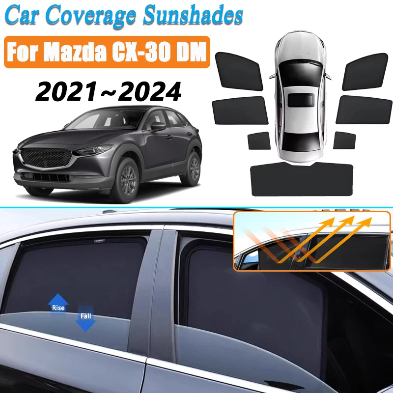 auto-maglia-parasole-per-mazda-cx-30-dm-2021-~-2024-parasole-magnetico-parabrezza-finestrino-laterale-visiera-strumenti-di-protezione-solare-accessori
