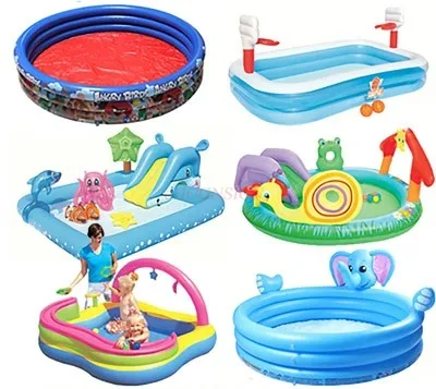 Family Children's Slide Inflatable Swimming Pool Baby Water Playing Entertainment Thickened Baby Ball Pool Beach Pool