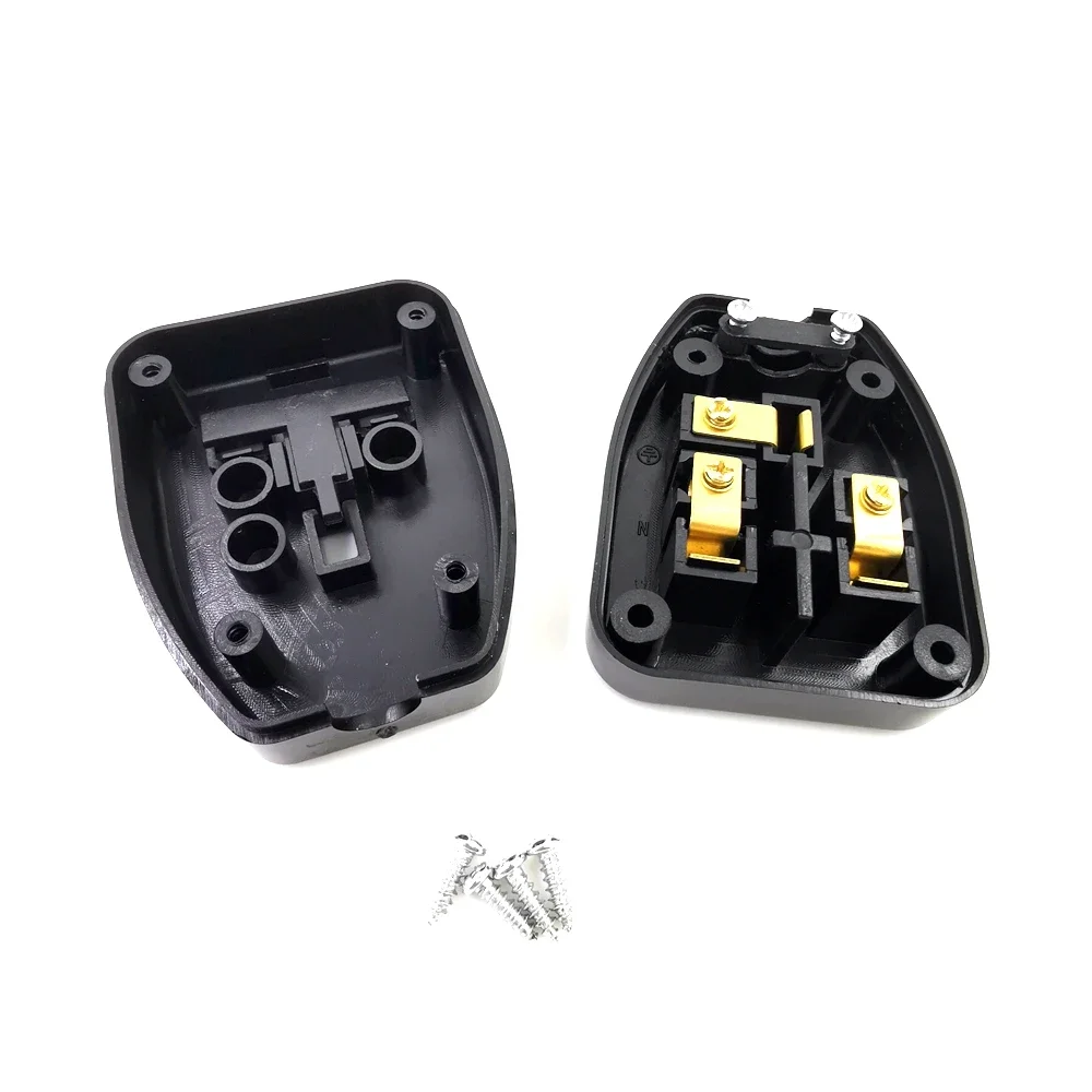 Картина 4: 13A 250V Британский стандарт гнездовой адаптер питания съемный шнур питания кабельный разъем белый/черный