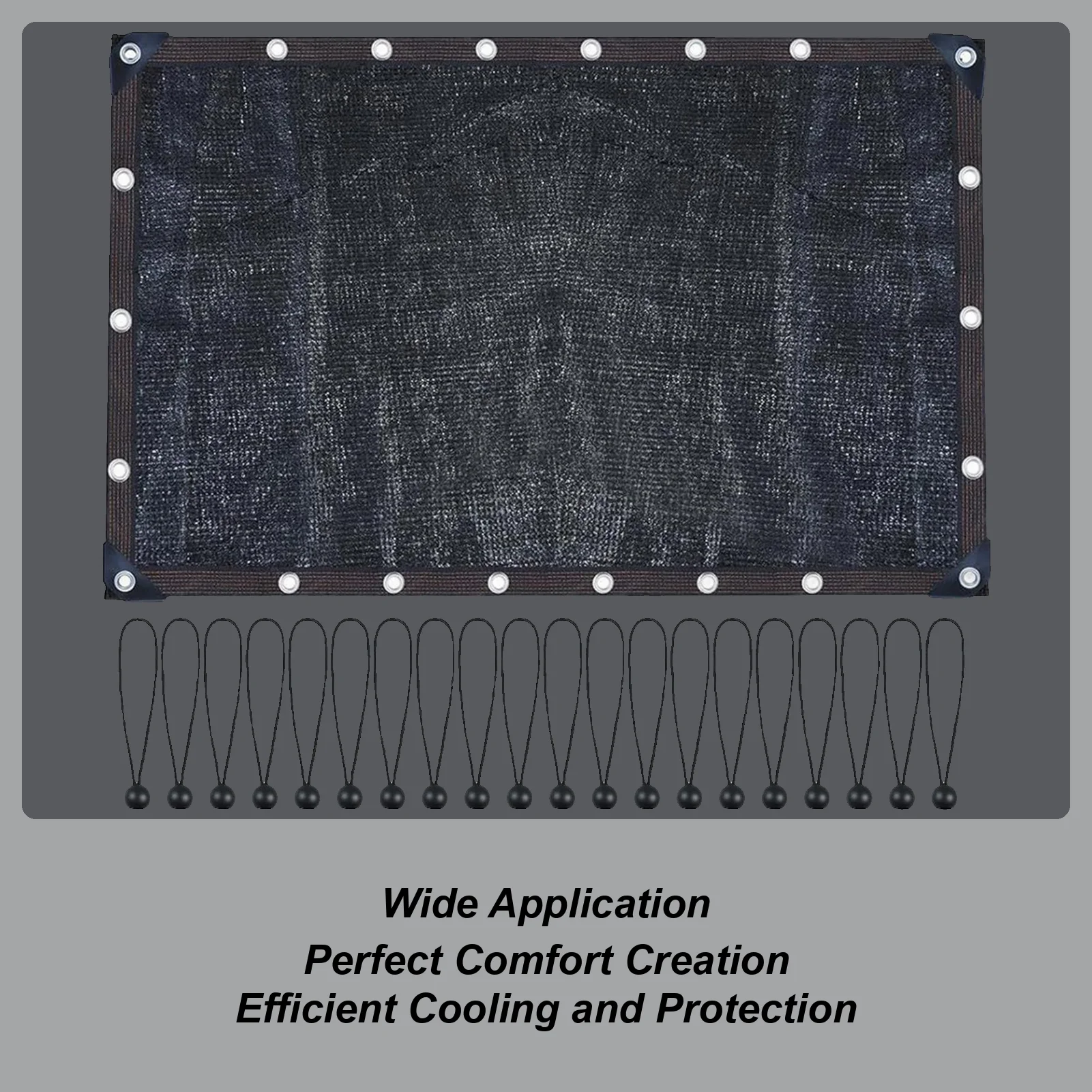 

Chicken Coop Cover Chicken Coop Roof with 20 Pieces Ball Cords Netting Mesh Screen UV Protection Shade Cloth for Greenhouse