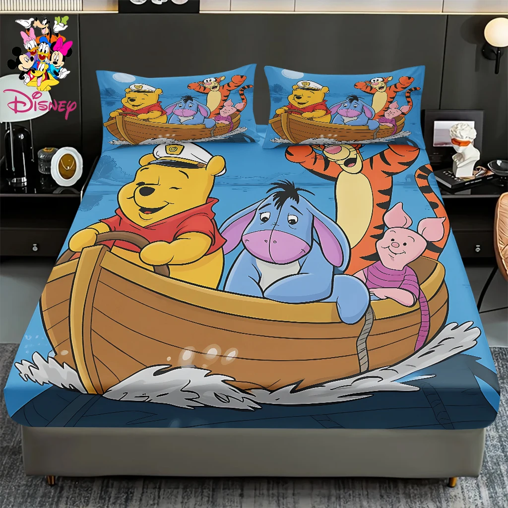 

Набор простыней Disney Winnie The Pooh & Mickey & Goofy, 2/3 шт., удобный, милый, мягкий, моющийся в машине, размер King/Queen, всесезонное использование