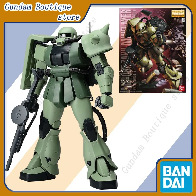 Bandai Genuine MG MS-06F ZAKU MINELAYER 1/100 Gundam Anime Action Figure Collectible Assembly Model Toys Ornaments Gift Children