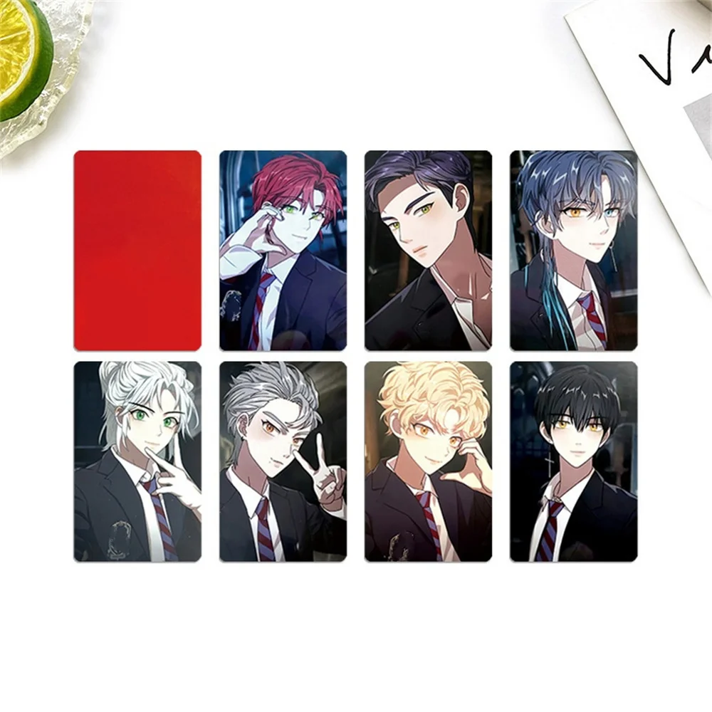 Kpopボーイグループ漫画ロモカード、かわいいHD印刷フォトカード、jungwon、sunghoon、heeseungファンギフトコレクション、セットあたり7個