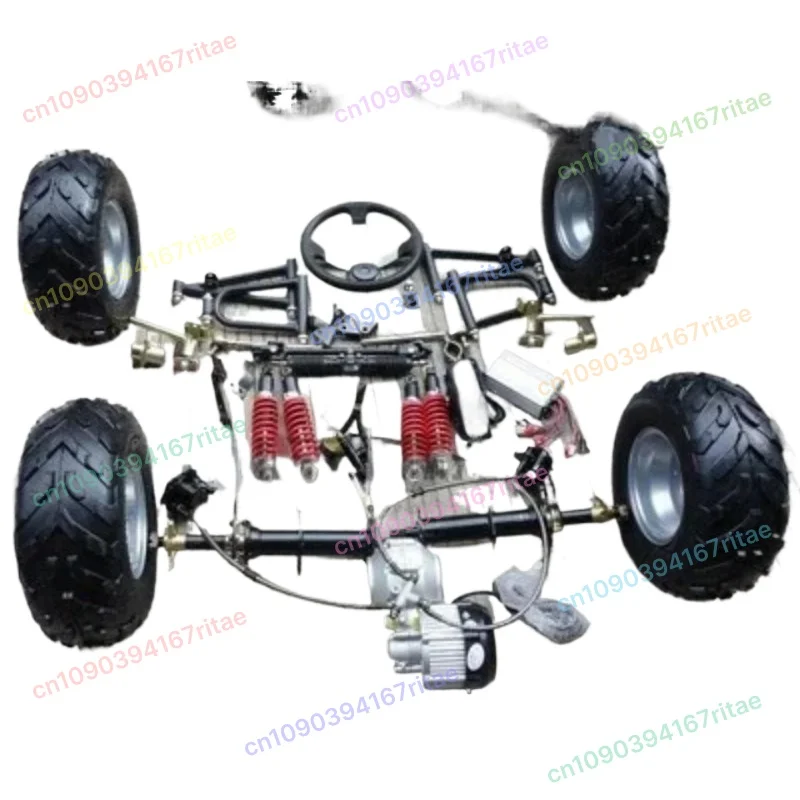 

Electric Quadricycle Kart Accessories Front Suspension Steering Steering Gear Box Differential Shaft Drive Rear Axle Motor