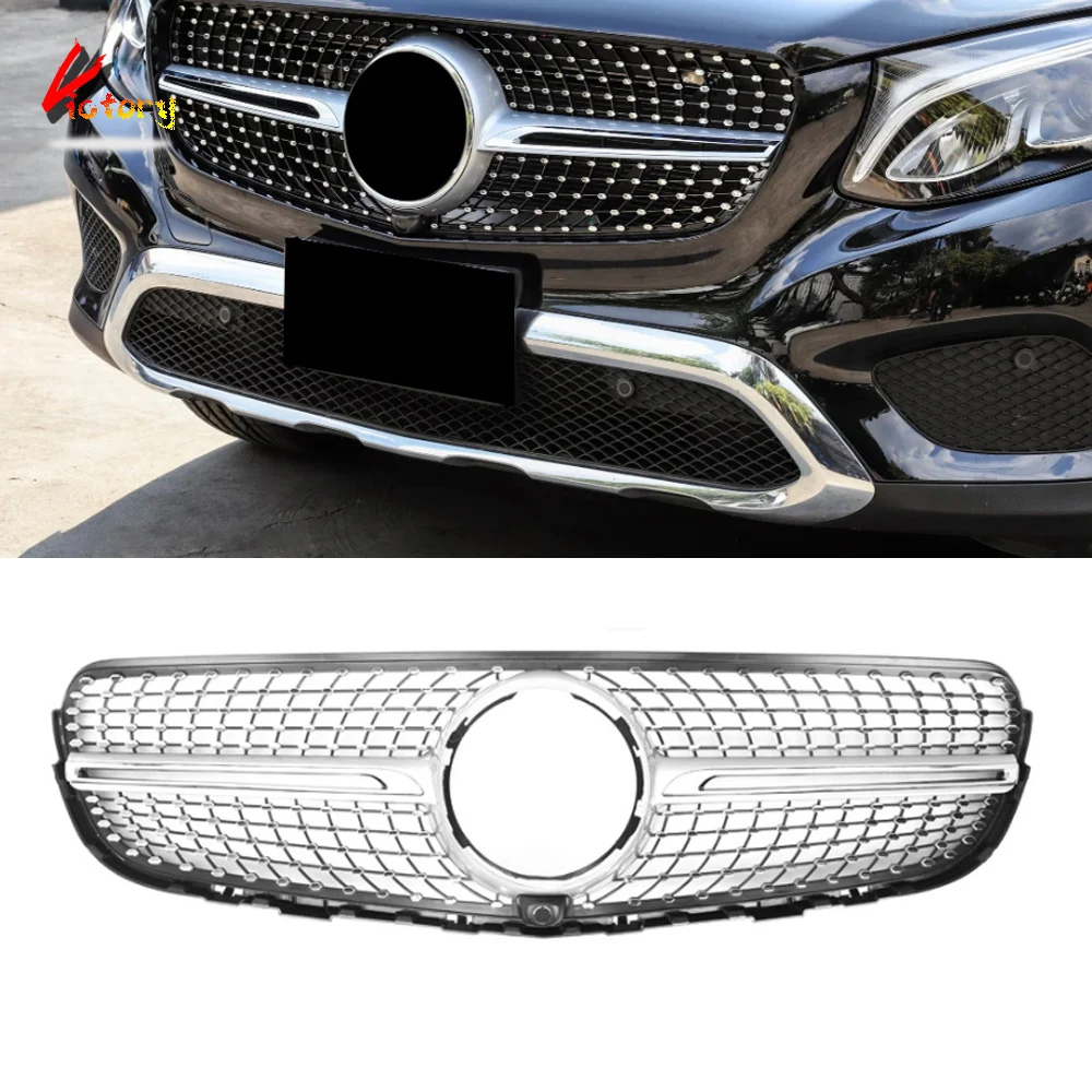 Для Mercedes GLC Class X253 GLC450 GLC300 GLC260 GLC200 2016 2017 2018 2019 Diamond Star Racing решетка переднего бампера гриль губа Для Mercedes GLC Class X253 GLC450 GLC300 GLC260 GLC200 2016 2017 2018 2019 Diamond Star Racing решетка переднего бампера гриль губа