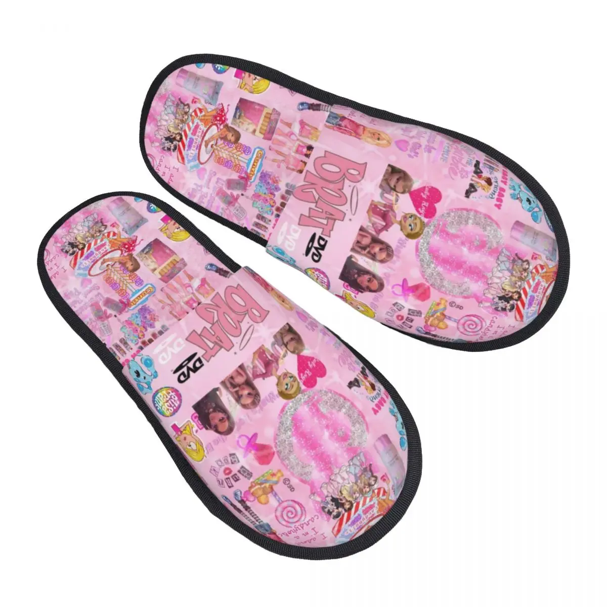 Custom Print Women Bratzs Doll House Slippers Soft Warm Cartoon Tv Movie Memory Foam Fluffy Slipper Indoor Outdoor Shoes