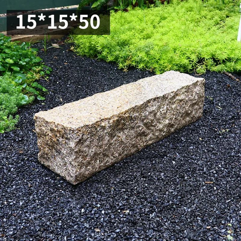 Natural granite stone retaining stone river fence stone flower bed enclosure