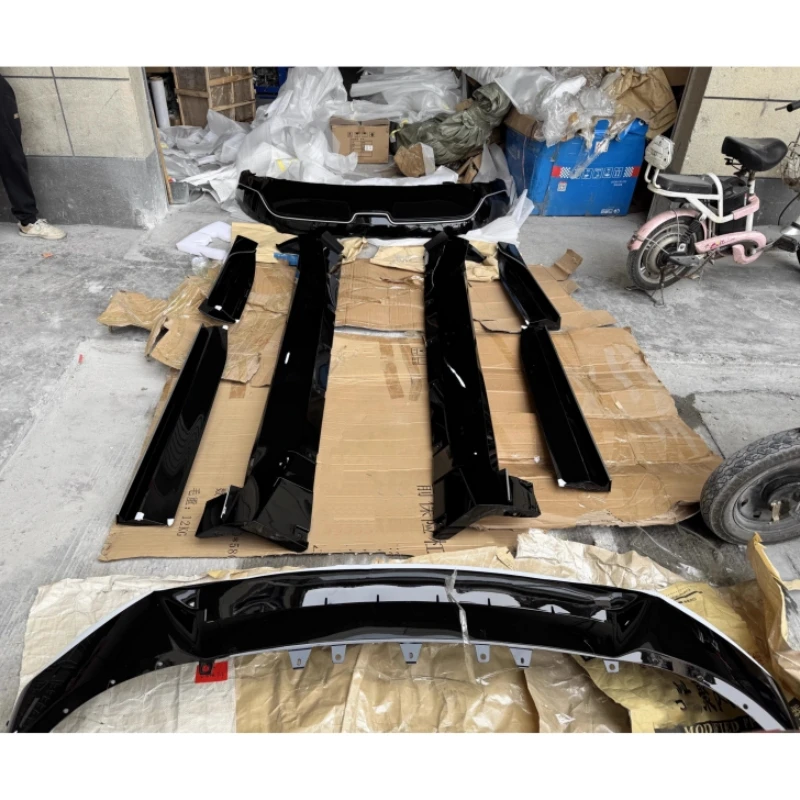 

Глянцевый черный комплект кузова для Avatr 11, передняя лопата, боковые юбки, задняя губа, спортивные автомобильные внешние аксессуары