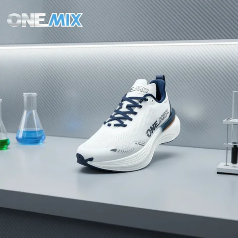 ONEMIX Bumper Max Jogging Running Shoes Unisex Lightweight Sneakers Road Wear-Resistant Fashion Sports Fitness Shoes
