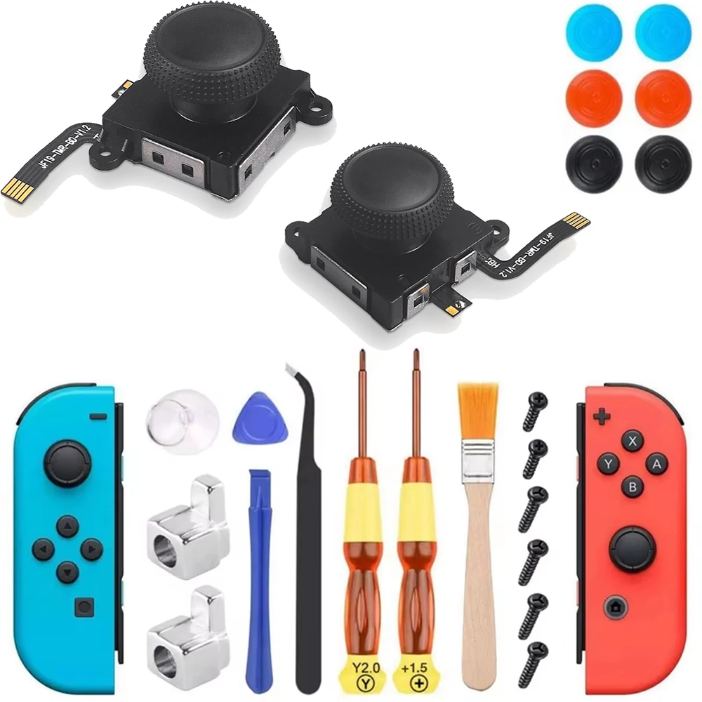 2/10 個 TMR アンチドリフト電磁ジョイスティック JoyCon コントローラー修理交換用トンネル磁気抵抗ジョイスティック