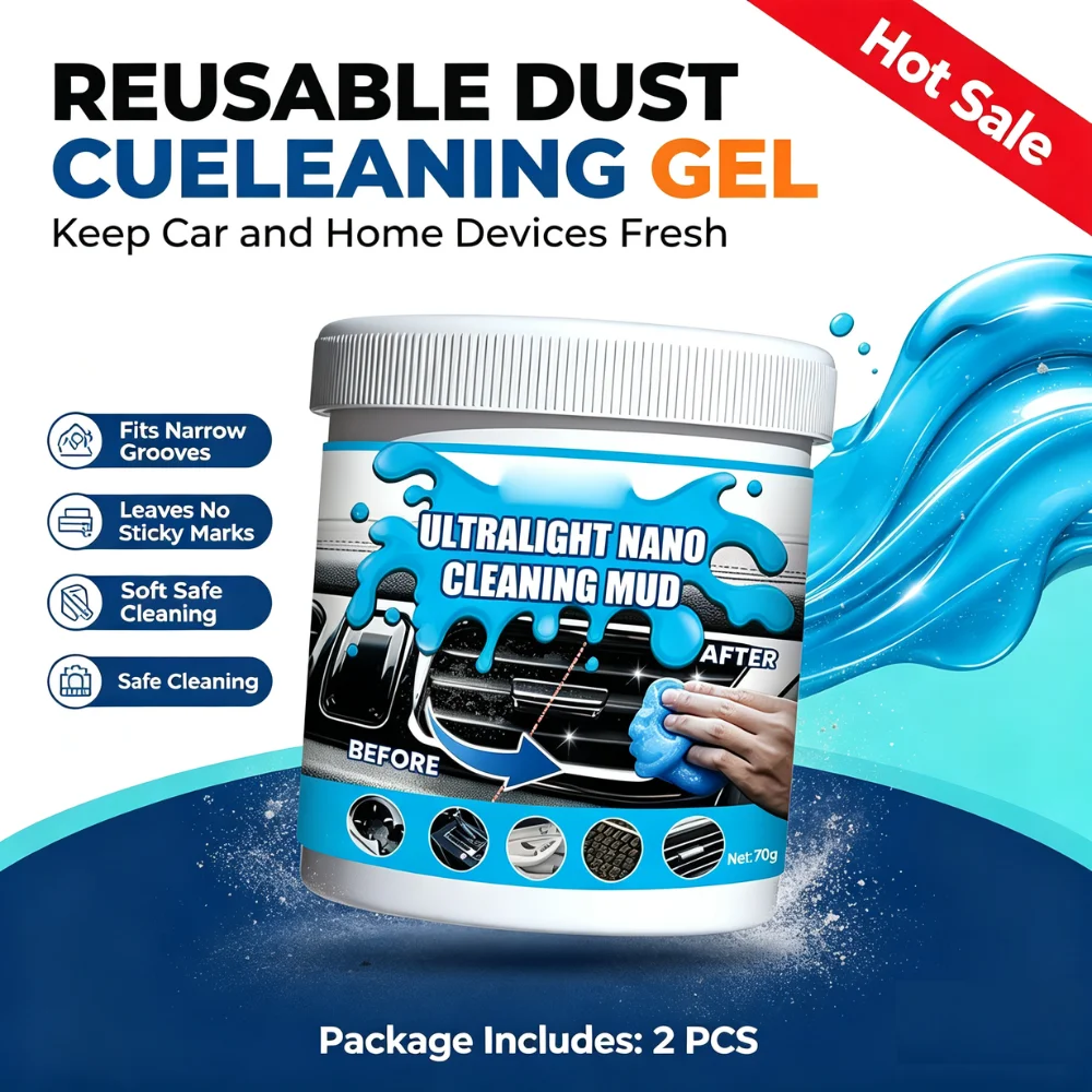 Nano Cleaning Gel Car Interior Dust Removal Mud Reusable Gap Cleaner For Car Keyboard Home Office Multi Use Tool