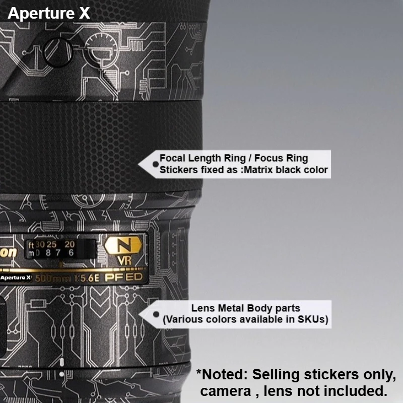 

For Nikon AF-S 500F5.6E Lens Decal Skin for Nikon AF-S Nikkor 500mm F5.6 E Lens Protector 500-5.6 Lens Sticker