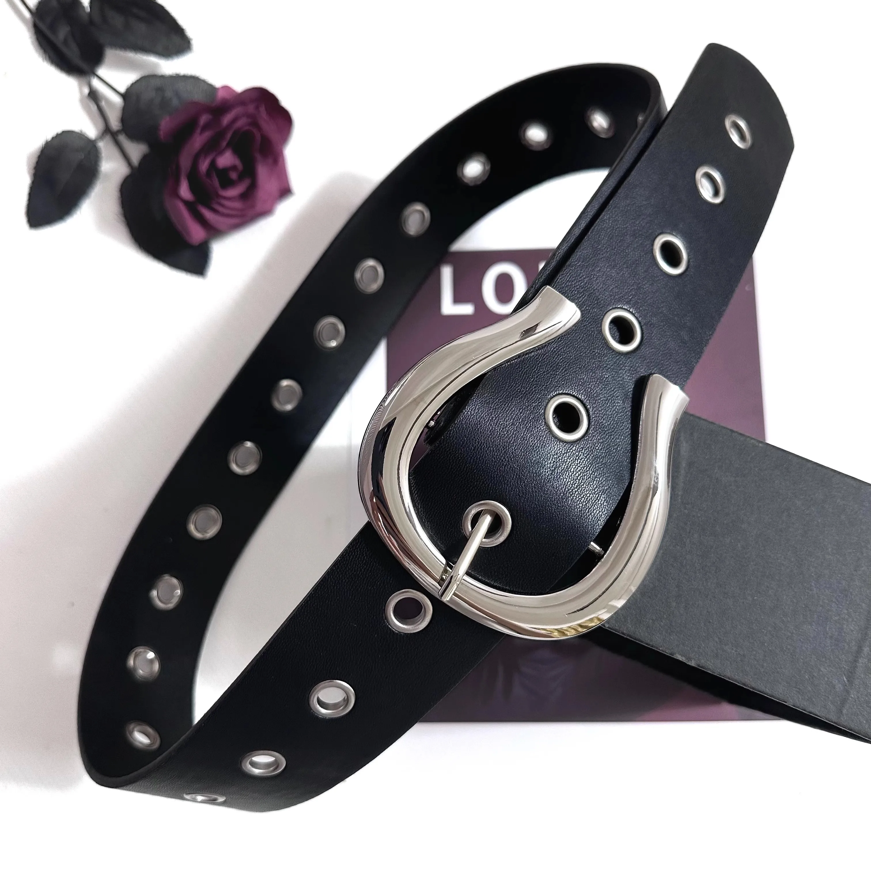 ผู้หญิง Vintage Hollow Out PU หนังรัดตัวหญิง Cummerbund Coat เข็มขัดชุด Decration เข็มขัดกว้าง J1464