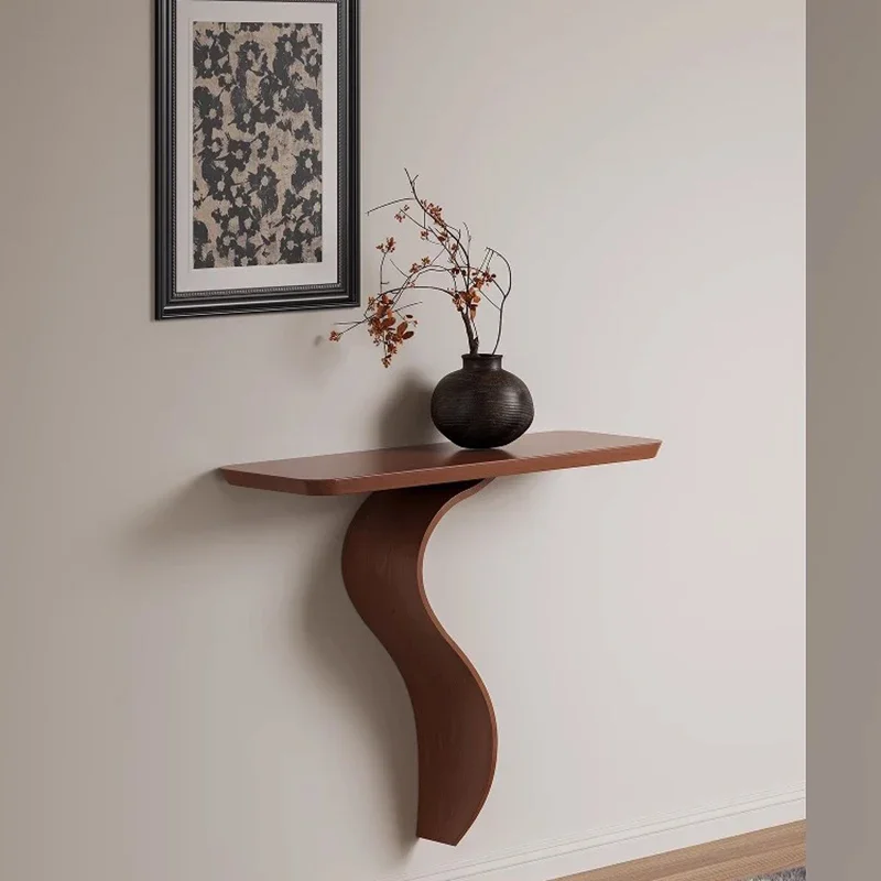 Wabi Sabi Design Console Table Rustic Minimalist Elegant Curved Console Table For Hallway Entrance Woonkamer Tafel Furniture