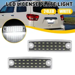 2pcs Bright LED 6000k White License Plate Tag Light License Plate Light Assembly for 1996-2022 Toyota 4Runner 2001-2022 Sequoia