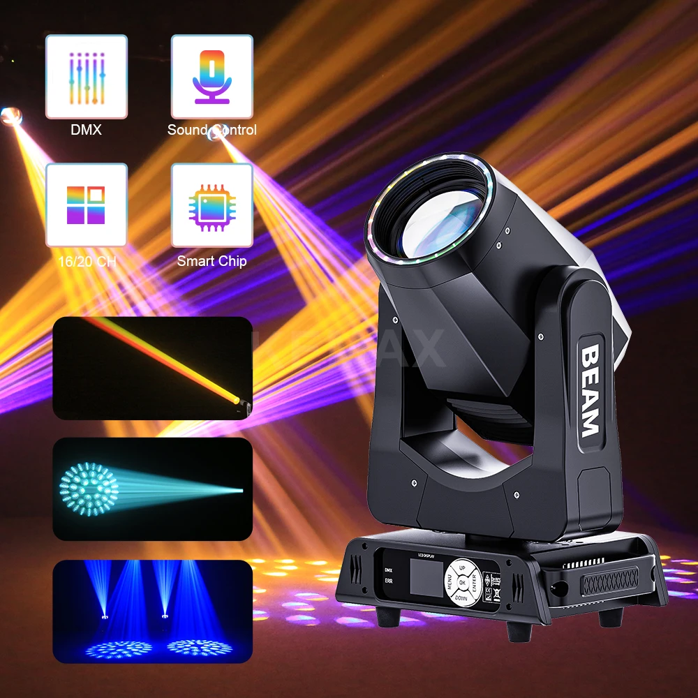 

450 Вт диско-светильник с подвижной головкой DMX512 Sharpy Spot Gobo Beam, стробоскоп, полуцветный сценический светильник, DJ, ночной клуб, вечеринка, свадьба