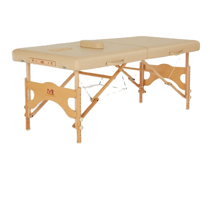 Factory Wooden Foldable Massage Bed and Portable Beauty Massage Table