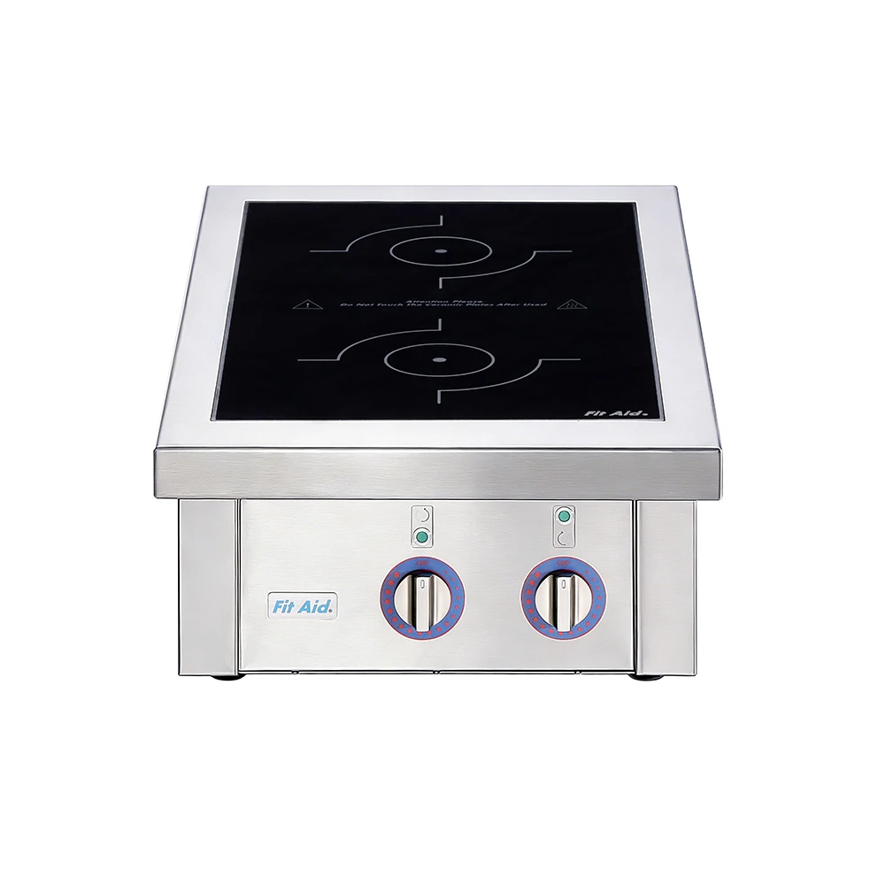 Factory Price Sale 304 Stainless Steel 7000W 10000W Dual Burner Countertop Electric Induction Cooker for Hotel Restaurant