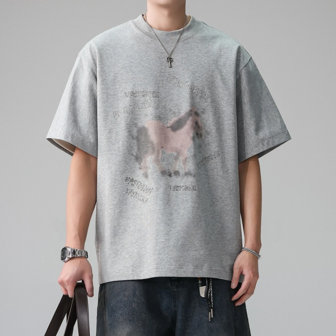 Horse Print Oversize T Shirt U - Women'S Fashion Market Size recension och pris
