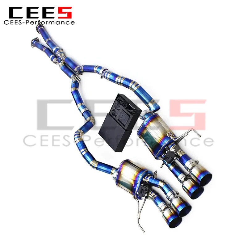

cees Valved Sport Exhaust System for Chevrolet Corvette C7 6.2L 2014-2019 Enhanced Sound System with Valve Remote Control
