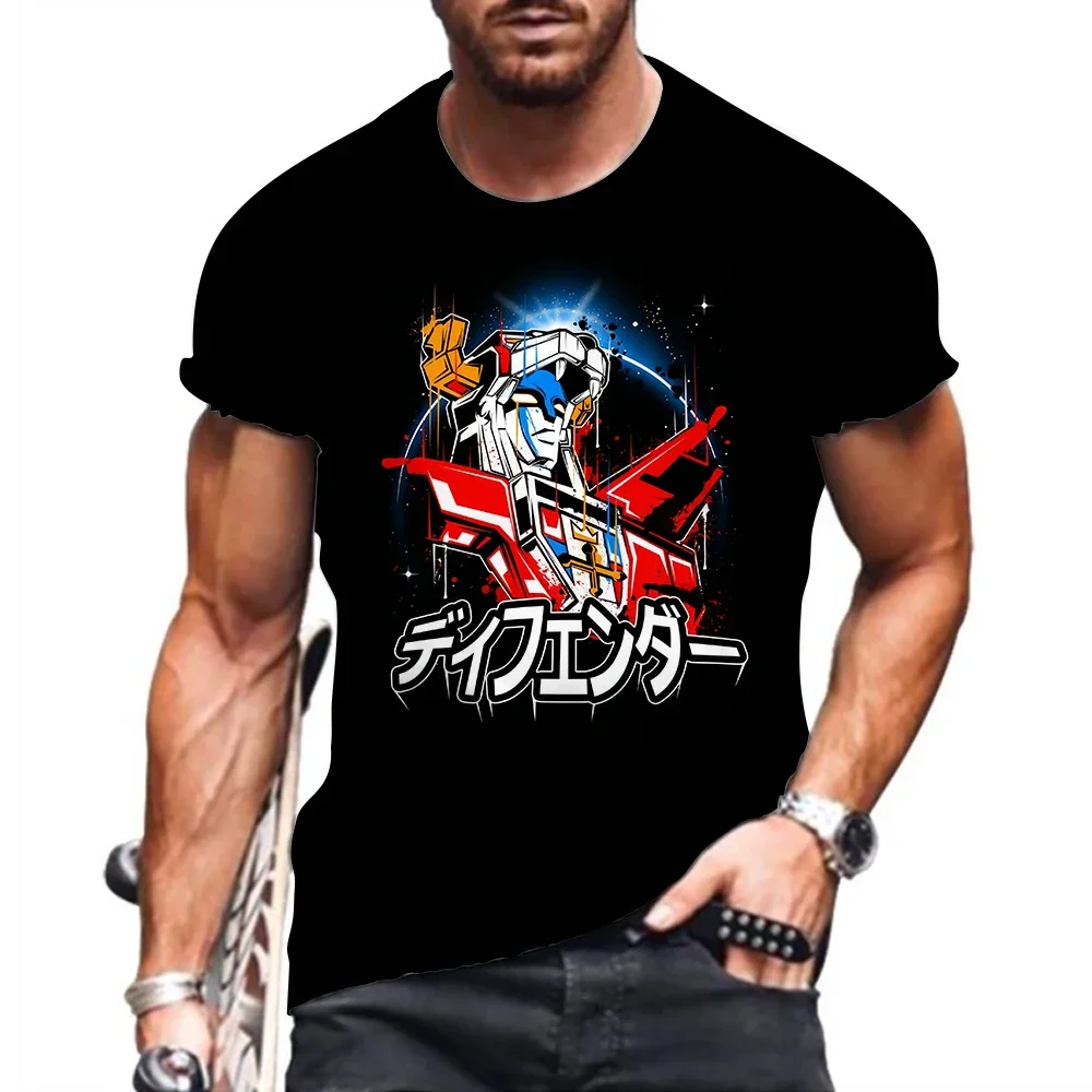 

Mazinger Z Men's Shirt Tops Essentials 110-6XL Oversized O-collar 2023 Summer Gym Fashion Short Sleeved T-shirt Anime Streetwear