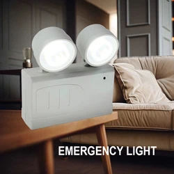 Luz de emergencia inteligente de doble cabeza recargable, luces de Camping, linterna portátil, linterna de tienda, iluminación de mantenimiento de trabajo, LED para exteriores