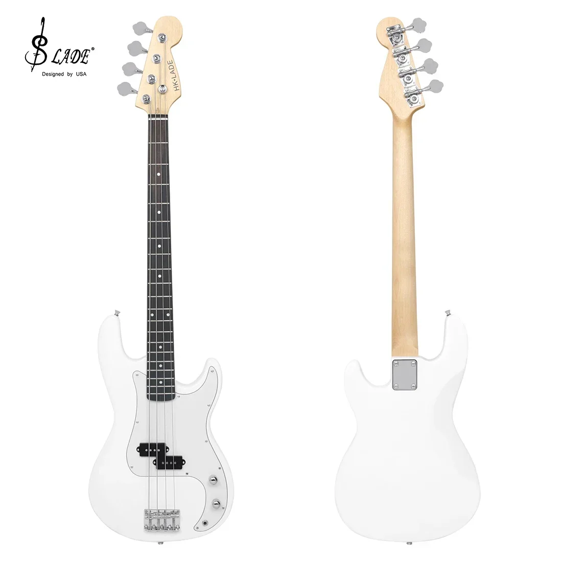 SLADE Electric Bass Guitar 4 Strings 20 Frets Electric Bass Rosewood Fingerboard Bass Guitarra with Amplifier Gutar Accessories