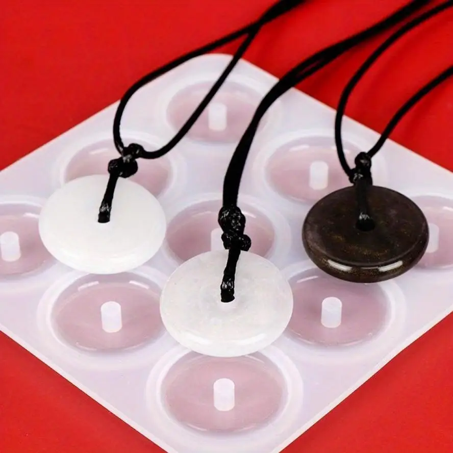 1 Pcs Bracelet Silicone Mold DIY Glass Imitation Jade Peace Buckle Pendant Dropping Mold Bracelet Accessories Silicone Mold