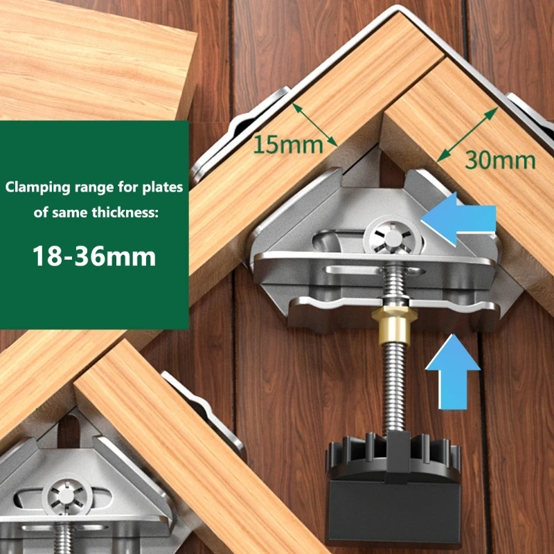 

Strong 90 Degree Clamp for Woodworking and Sturdy Stainlesses Steel Framing