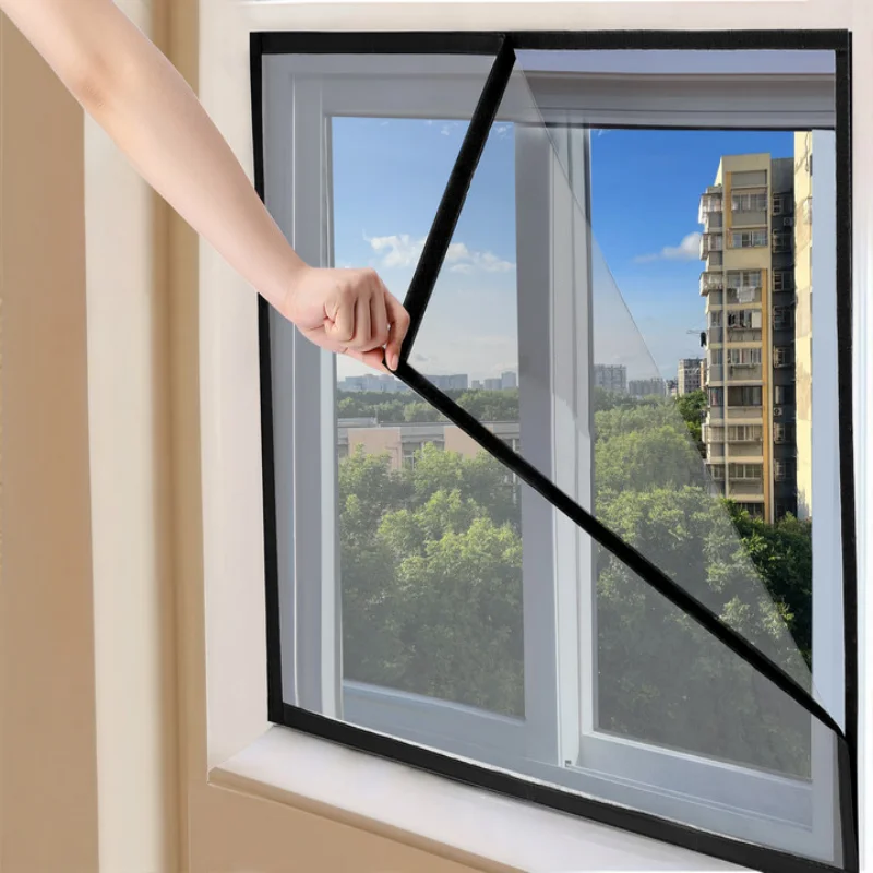 

Black Window Screens Anti-mosquito Window Mosquito Net Self-adhesive Mesh Anti Insect Air Tulle Invisible Mosquitoes And Flies