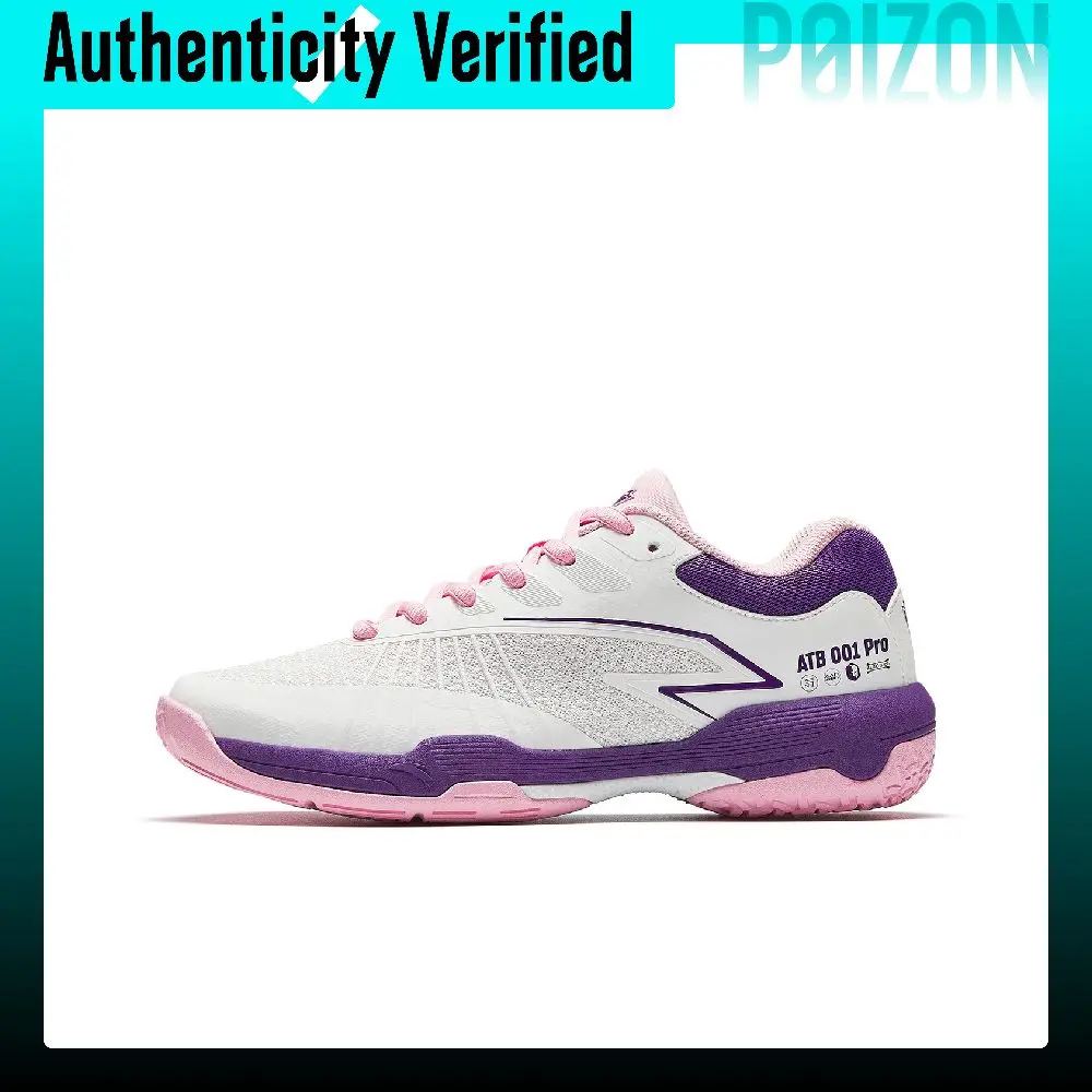 Anta Low top Badminton Shoes Women's White Purple 922624411-4