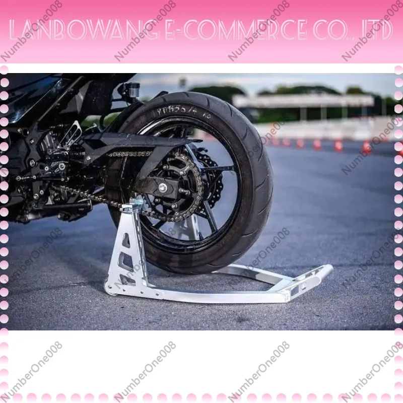 For Aluminum Alloy Motorcycle Rear Wheel Lift Stand Parking Rack Tire Replacement Repair Tools