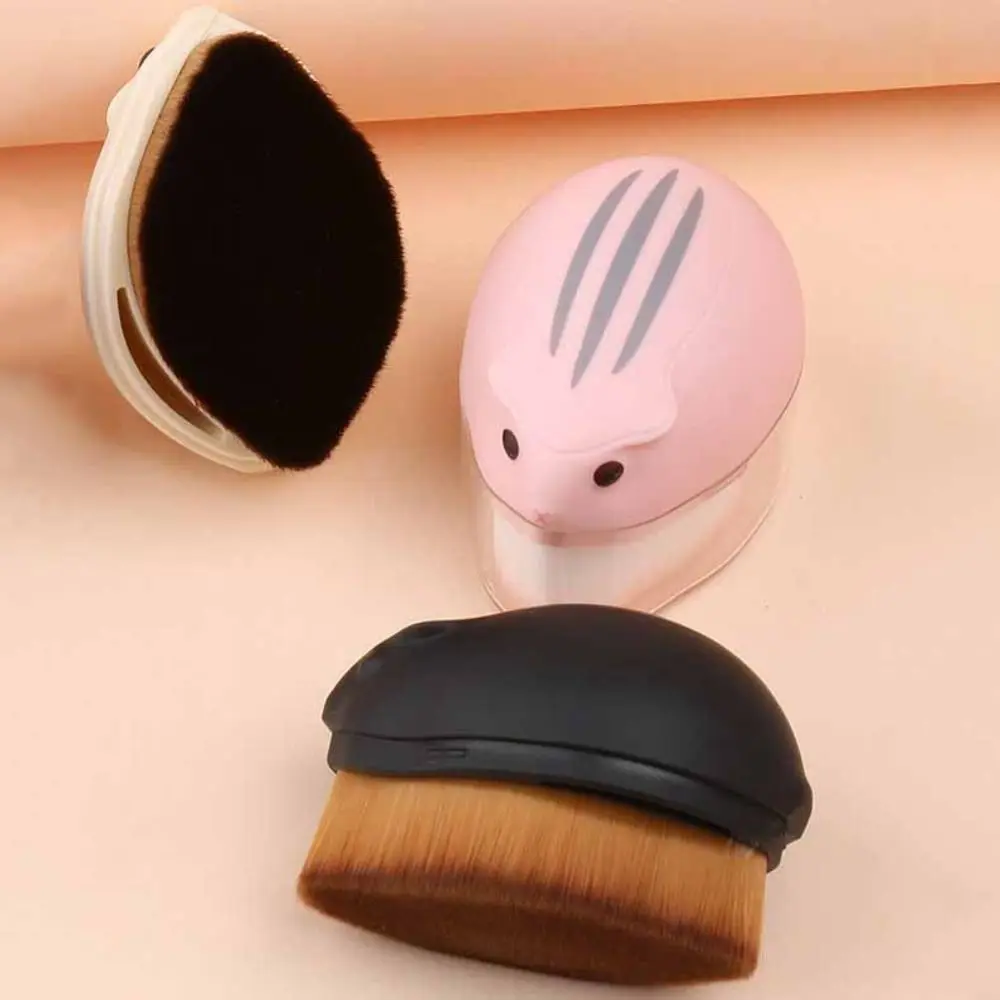 Moda de pelúcia hamster pincel de maquiagem compõem ferramenta contorno pó blush escova cosméticos beleza lavagem rosto escova presentes