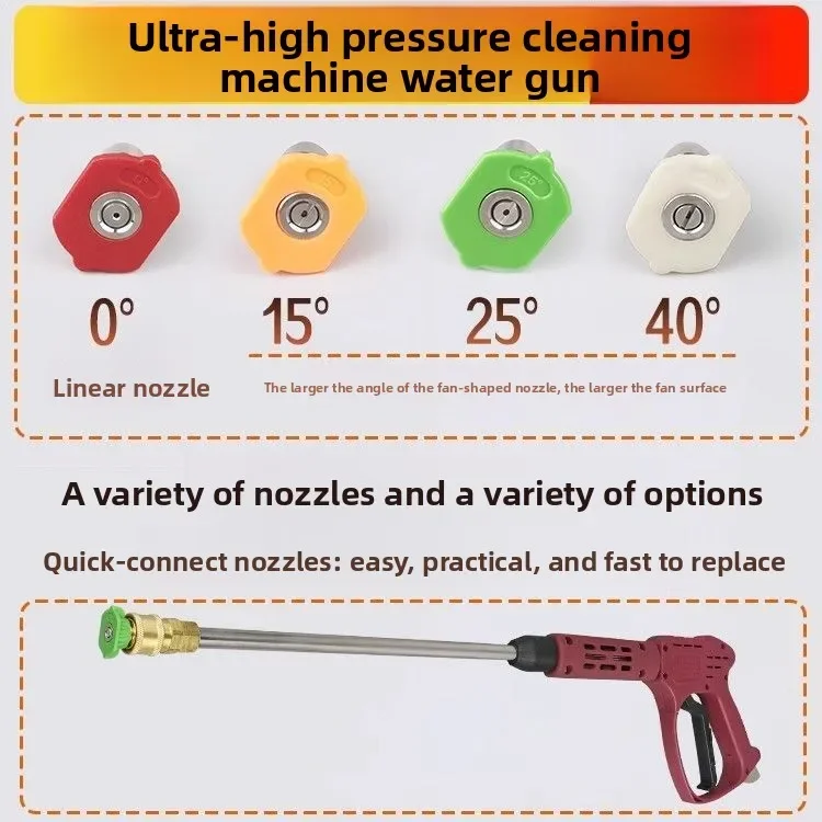 

НОВЫЙ водяной пистолет сверхвысокого давления, давление 320 кг, керамический сердечник, ферма, автомойка, быстрое подключение, длинный водяной пистолет