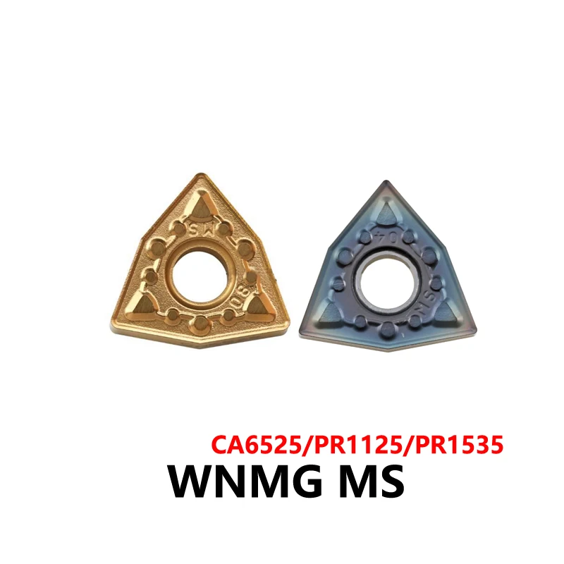 Original WNMG080404MS WNMG080408MS CA6525 PR1125 PR1535 Carbide Inserts WNMG080404 WNMG080408 WNMG080412 CNC Lathe Cutter WNMG